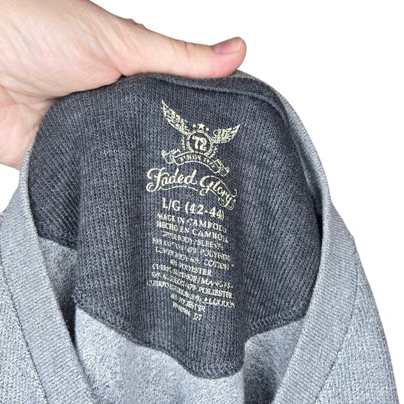 Faded Glory Men's Two-Tone Long Sleeve Shirt | Size Large (42-44) 0210 - Picture 6 of 9